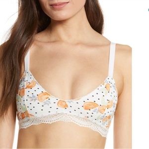 FREE PEOPLE Mari Printed Tangerine Bralette